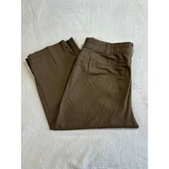 Studio Works women’s Brown cropped capri dress pants high waters size 10 - Picture 1 of 7